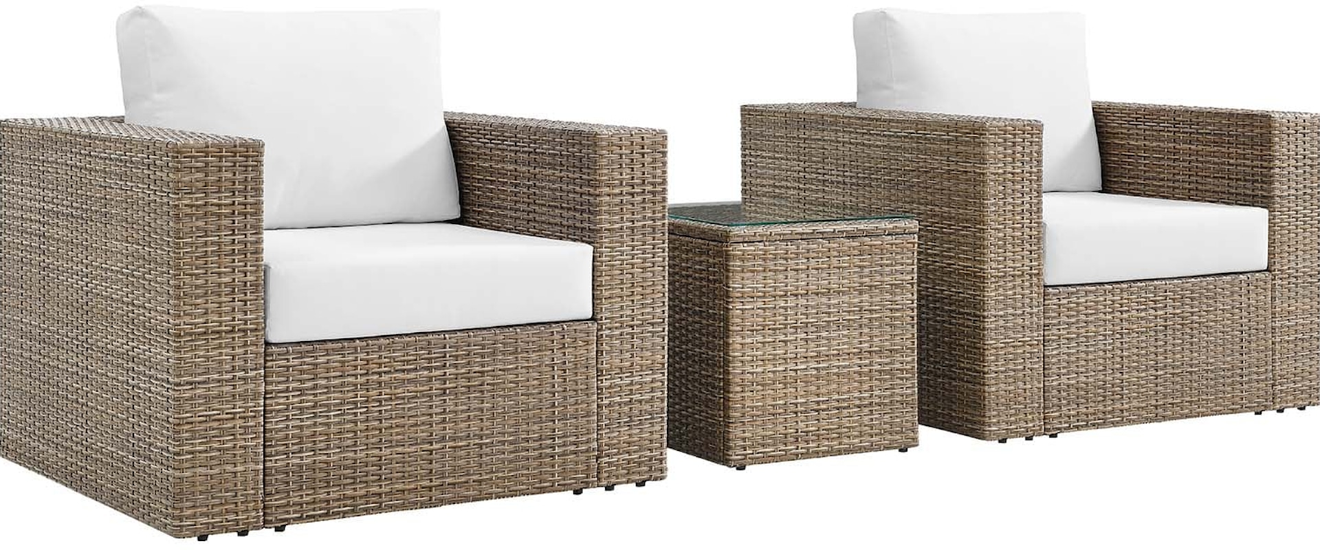 Convene Outdoor Patio Outdoor Patio 3-Piece Furniture Set