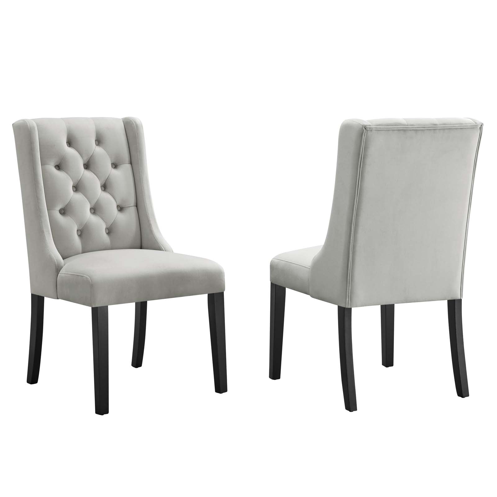 Modway Performance Velvet Dining Chairs Set of 2
