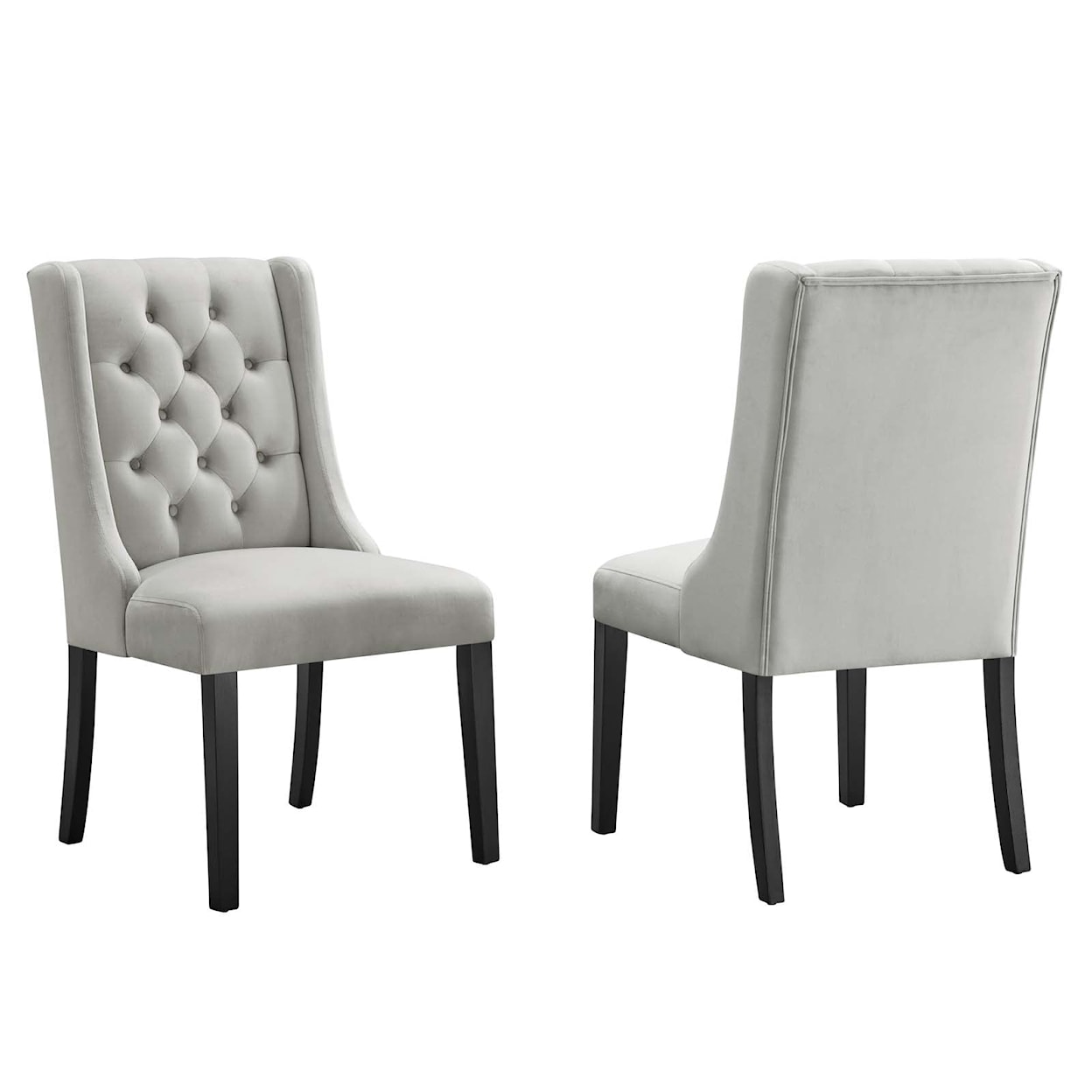 Modway Baronet Baronet Velvet Dining Chairs - Set of 2