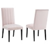 Modway Catalyst Velvet Dining Side Chairs - Set of 2