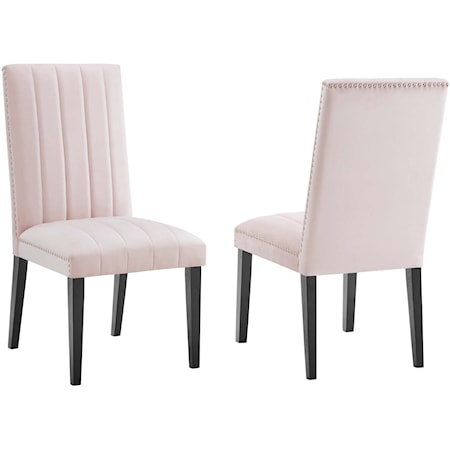 Velvet Dining Side Chairs - Set of 2