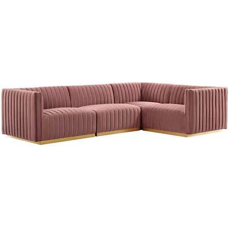 Velvet 4-Piece Sectional