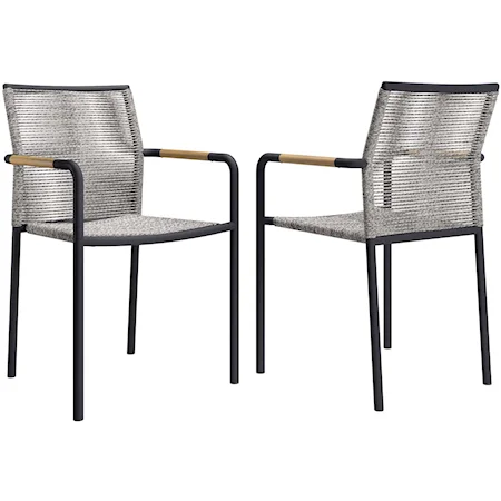 Serenity Outdoor Patio Armchairs Set of 2