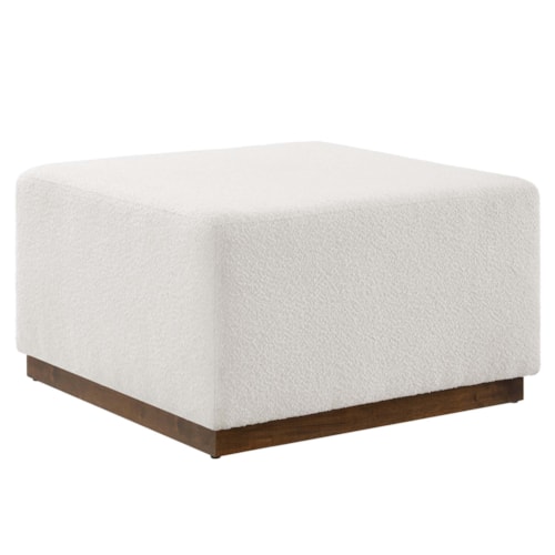Tilden Large 28" Square Boucle Upholstered Ottoman By Modway