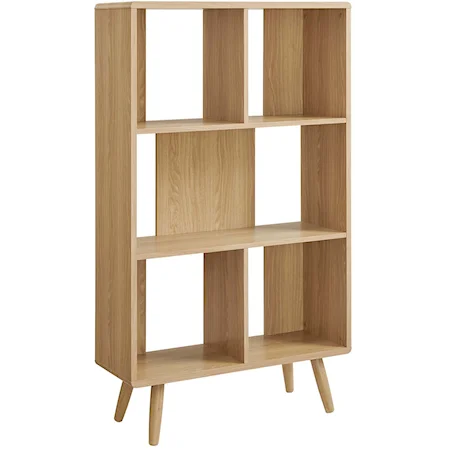 Transmit 5 Shelf Wood Grain Bookcase