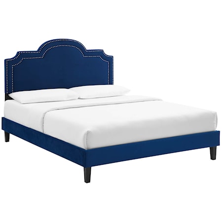 Aviana Velvet Twin Bed