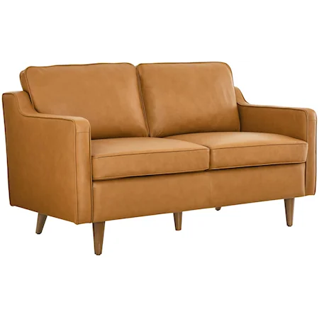 Impart Genuine Leather Loveseat