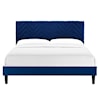 Modway Leah Leah Chevron Velvet King Platform Bed