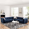 Modway Conjure Velvet 5-Piece Sectional