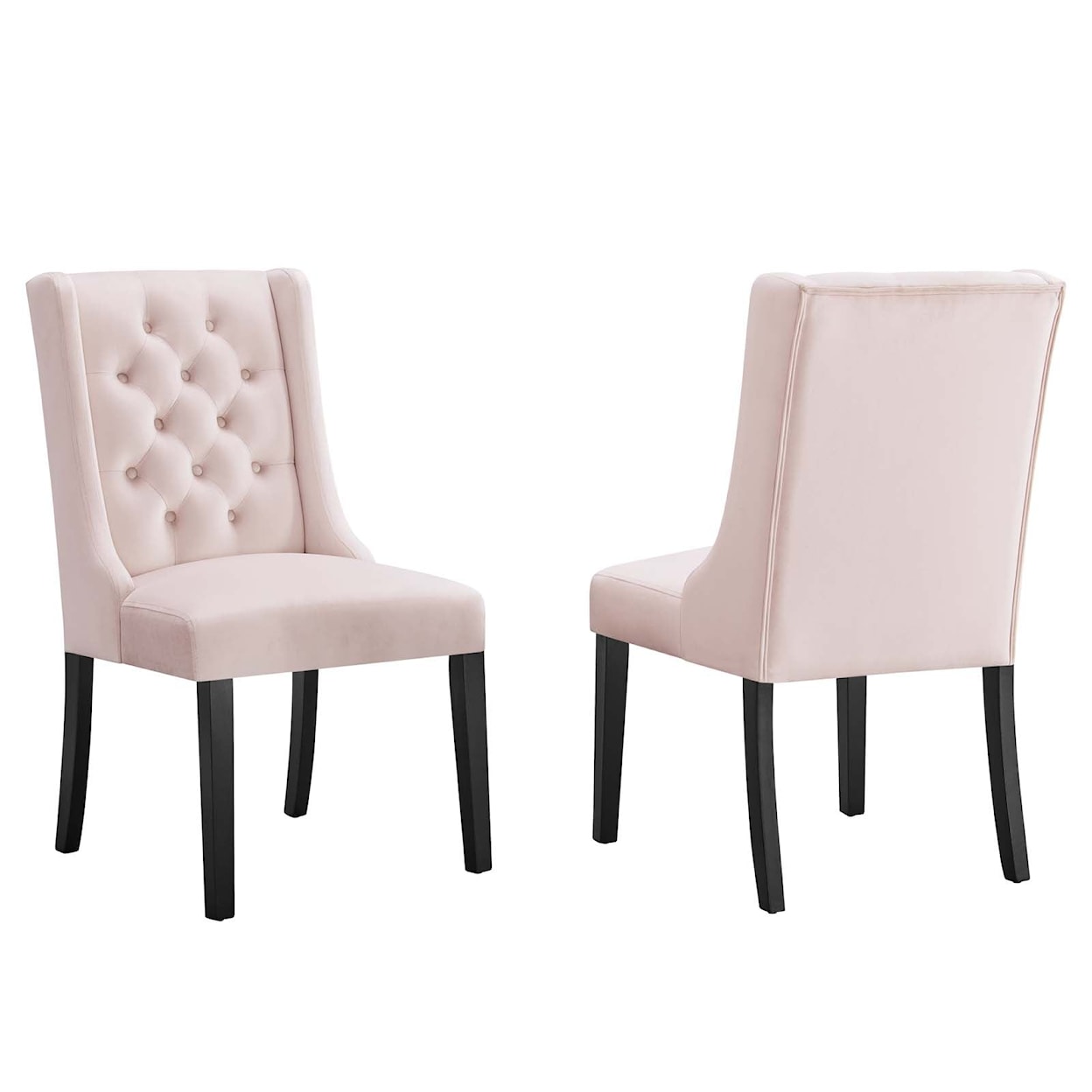 Modway Baronet Baronet Velvet Dining Chairs - Set of 2