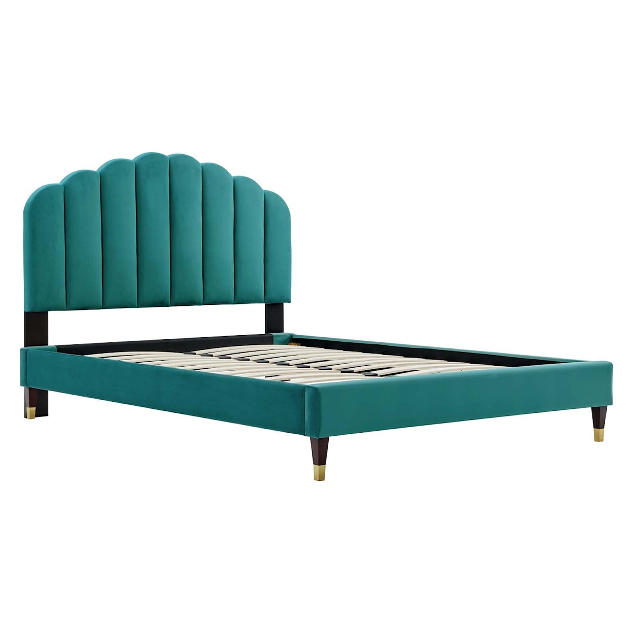 Modway Daisy Daisy Velvet Queen Platform Bed