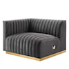 Modway Conjure Velvet 4-Piece Sofa