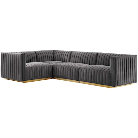 Velvet 4-Piece Sectional