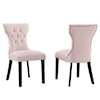 Modway Silhouette Silhouette Velvet Dining Chairs - Set of 2