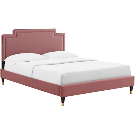 Liva Velvet King Bed