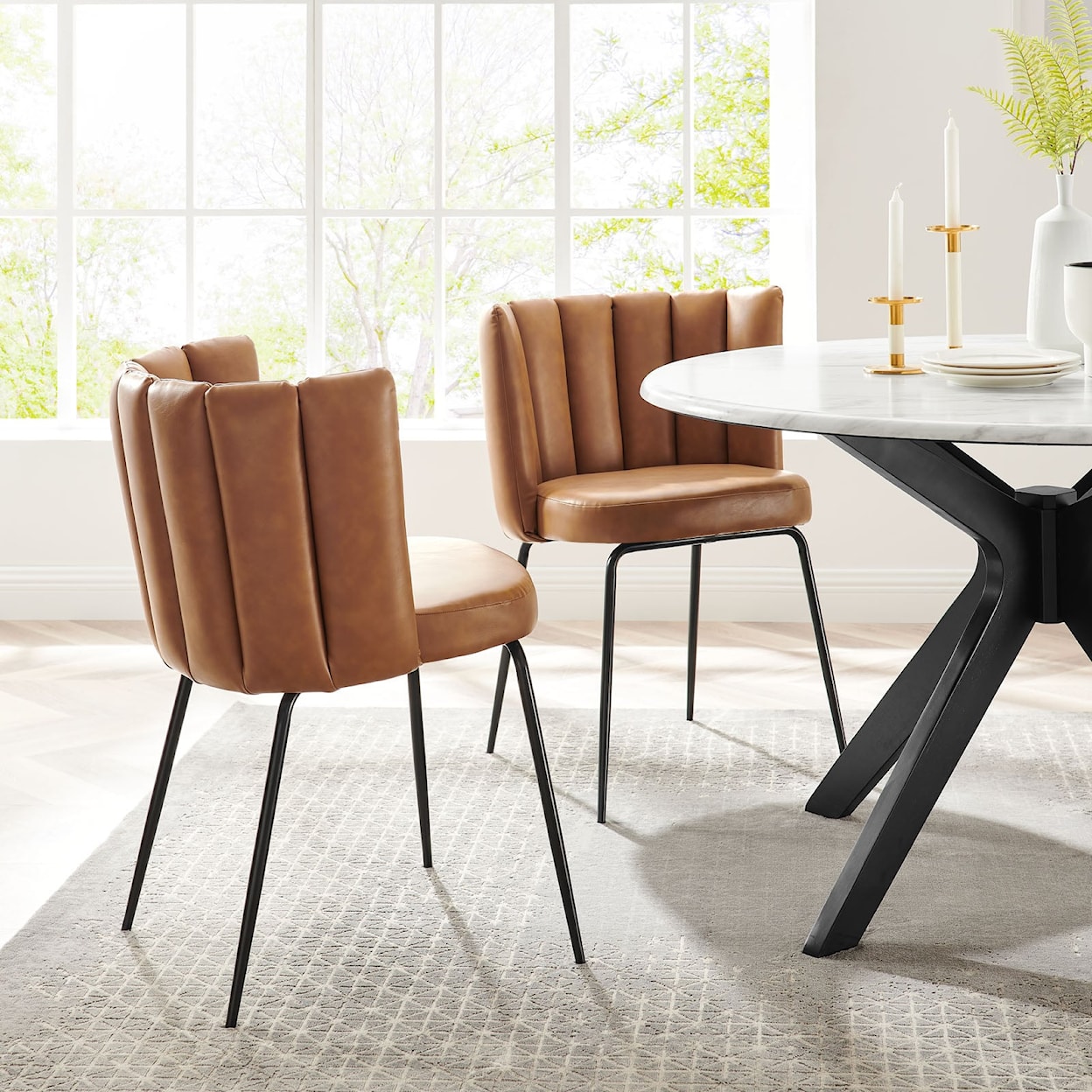 Modway Virtue Virtue Dining Chair Set of 2