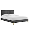 Modway Sofia Sofia Channel Velvet King Platform Bed