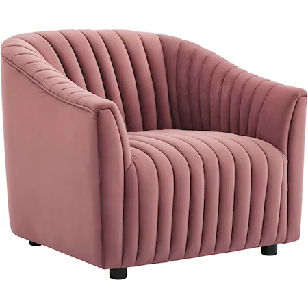 Announce Velvet Channel Armchair