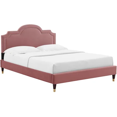 Aviana Velvet Queen Bed