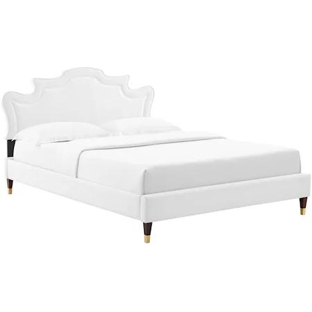 Neena Velvet Queen Bed