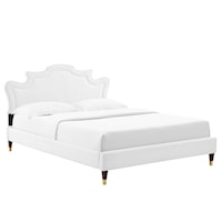 Neena Performance Velvet Queen Bed