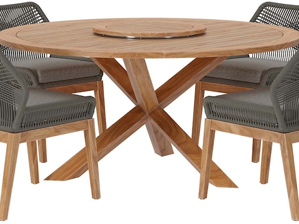 Outdoor Patio 5-Piece Dining Set