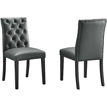 Set of 2 Upholstered Dining Chairs