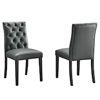 Contemporary Duchess Set of 2 Upholstered Dining Chairs