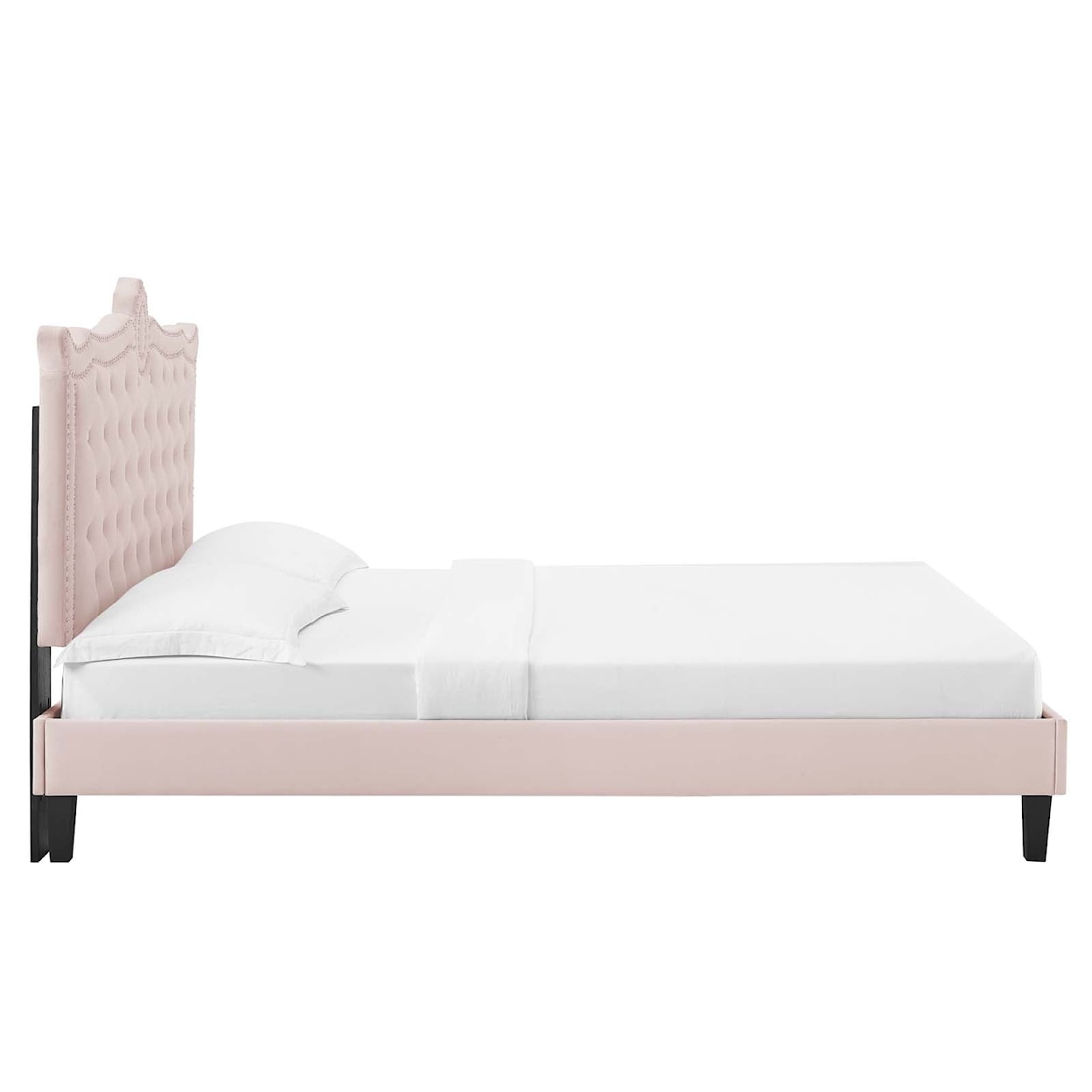 Modway Clara Clara Velvet Queen Platform Bed