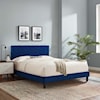 Modway Leah Leah Chevron Velvet Twin Platform Bed