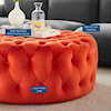 Modway Amour Amour Button Large Round Velvet Ottoman