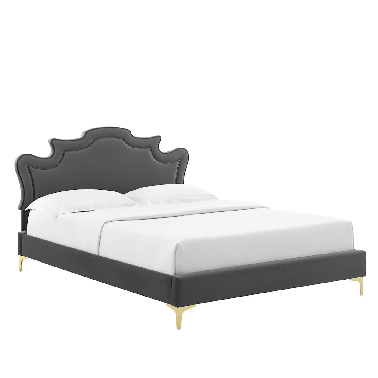 Modway Neena Neena Velvet Queen Bed