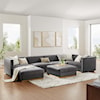 Modway Sanguine 7-Piece Right-Facing Modular Sectional Sofa