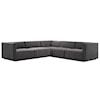 Modway Conjure Velvet 5-Piece Sectional