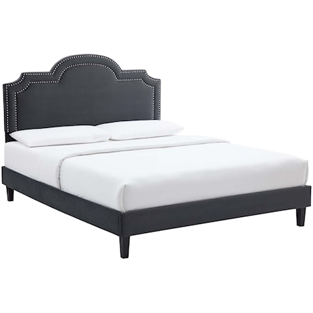 Aviana Velvet Twin Bed