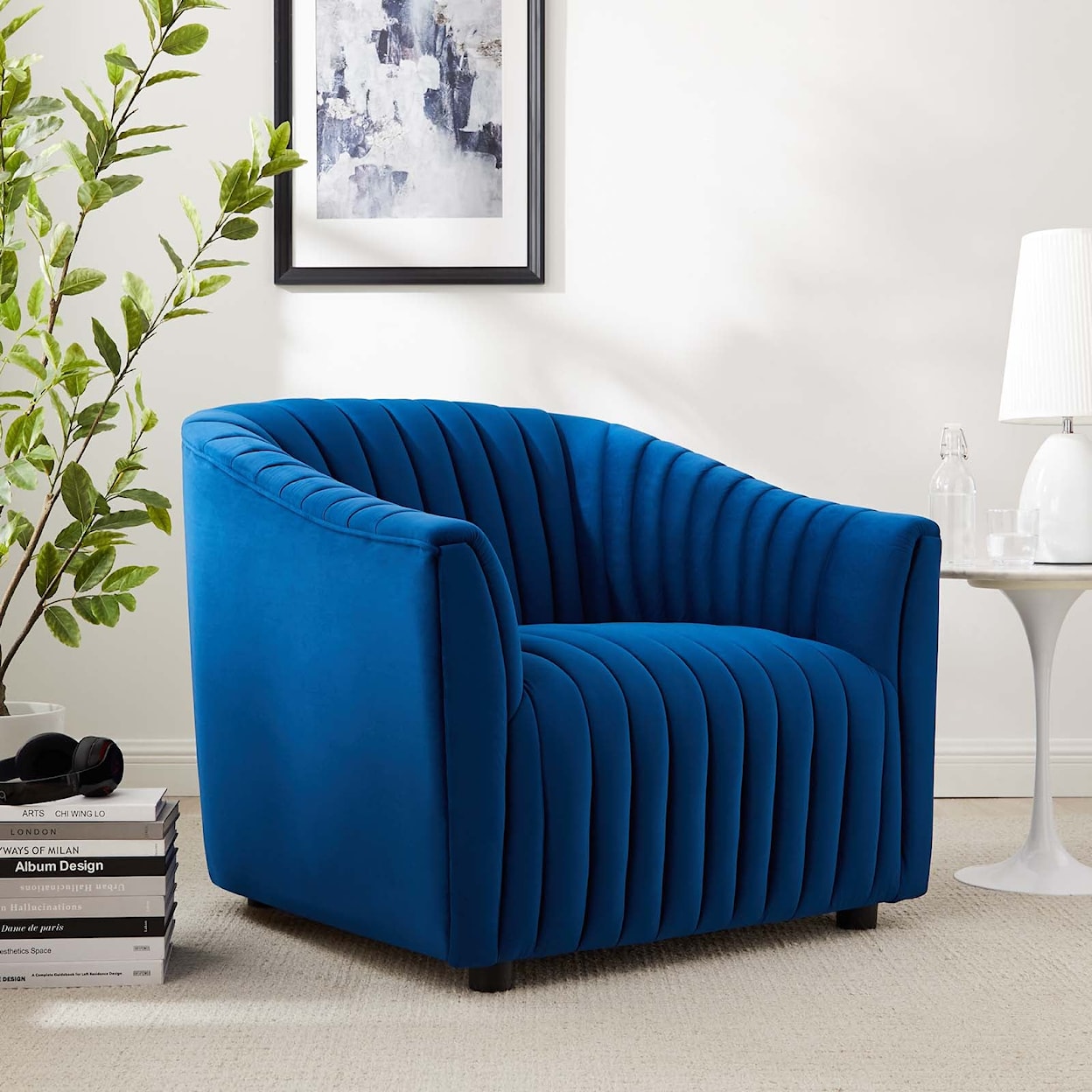 Modway Announce Announce Velvet Channel Armchair