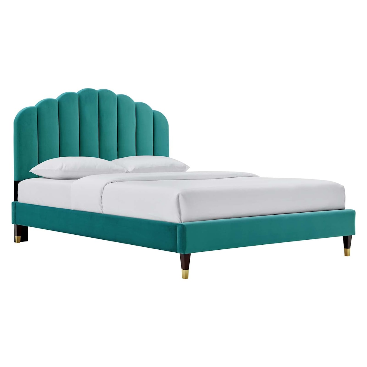 Modway Daisy Daisy Velvet Queen Platform Bed