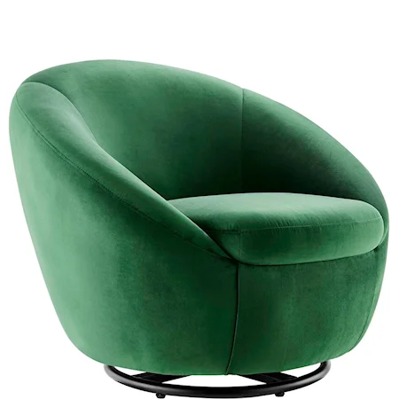 Buttercup Velvet Swivel Chair