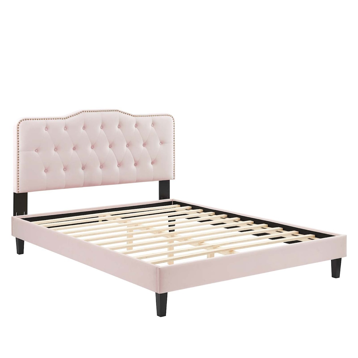 Modway Amber Amber Velvet Queen Platform Bed