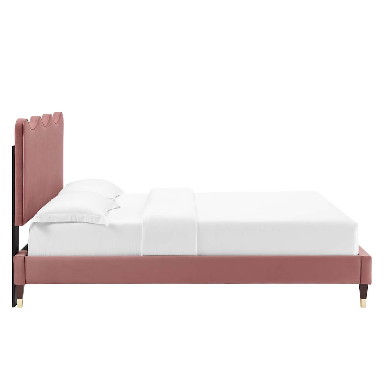 Modway Current Current Velvet Twin Platform Bed