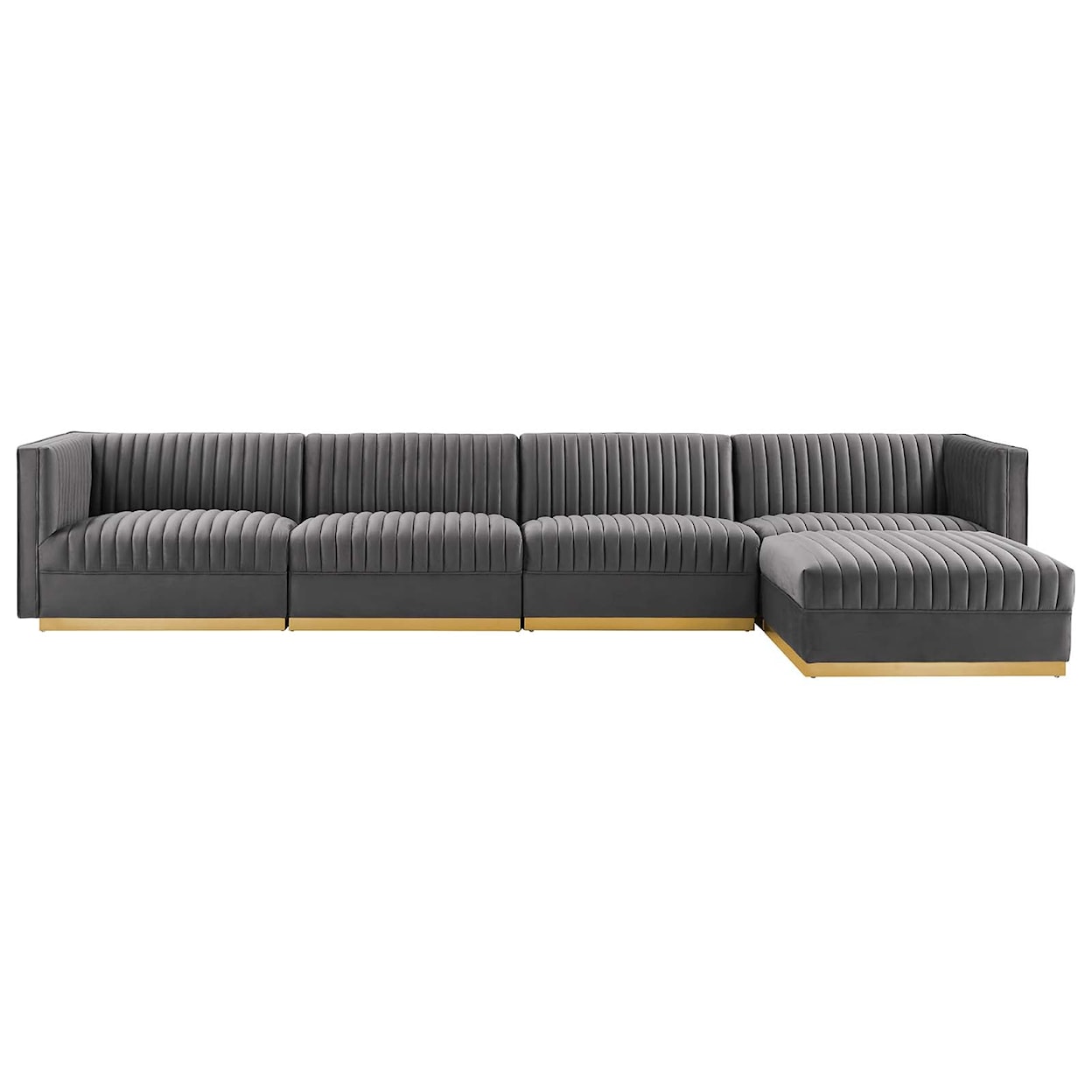 Modway Sanguine 5-Piece Modular Sectional Sofa