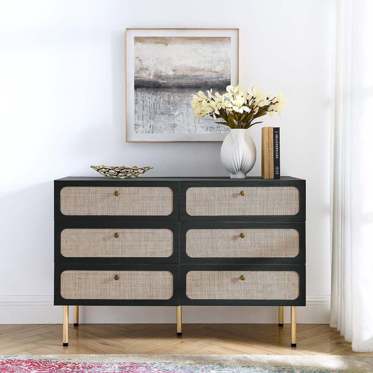 Modway Chaucer 6-Drawer Compact Dresser