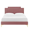 Modway Liva Liva Velvet Queen Bed