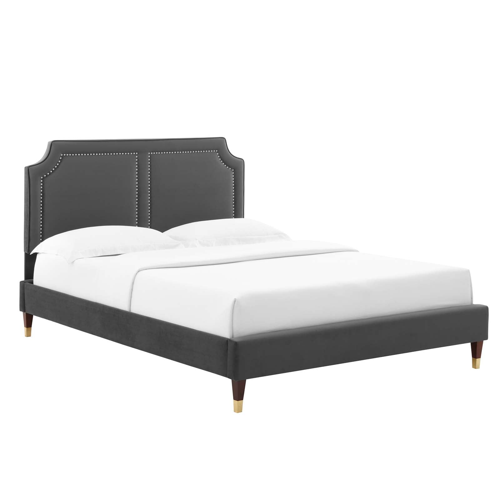 Modway Novi Novi Performance Velvet Queen Bed Value City Furniture