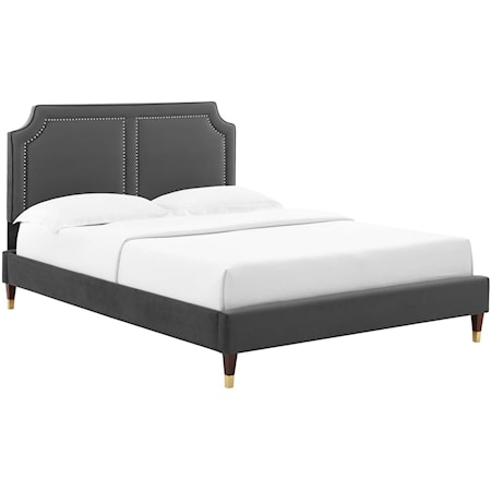 Novi Velvet Queen Bed