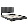 Modway Reagan Reagan Queen Velvet Platform Bed