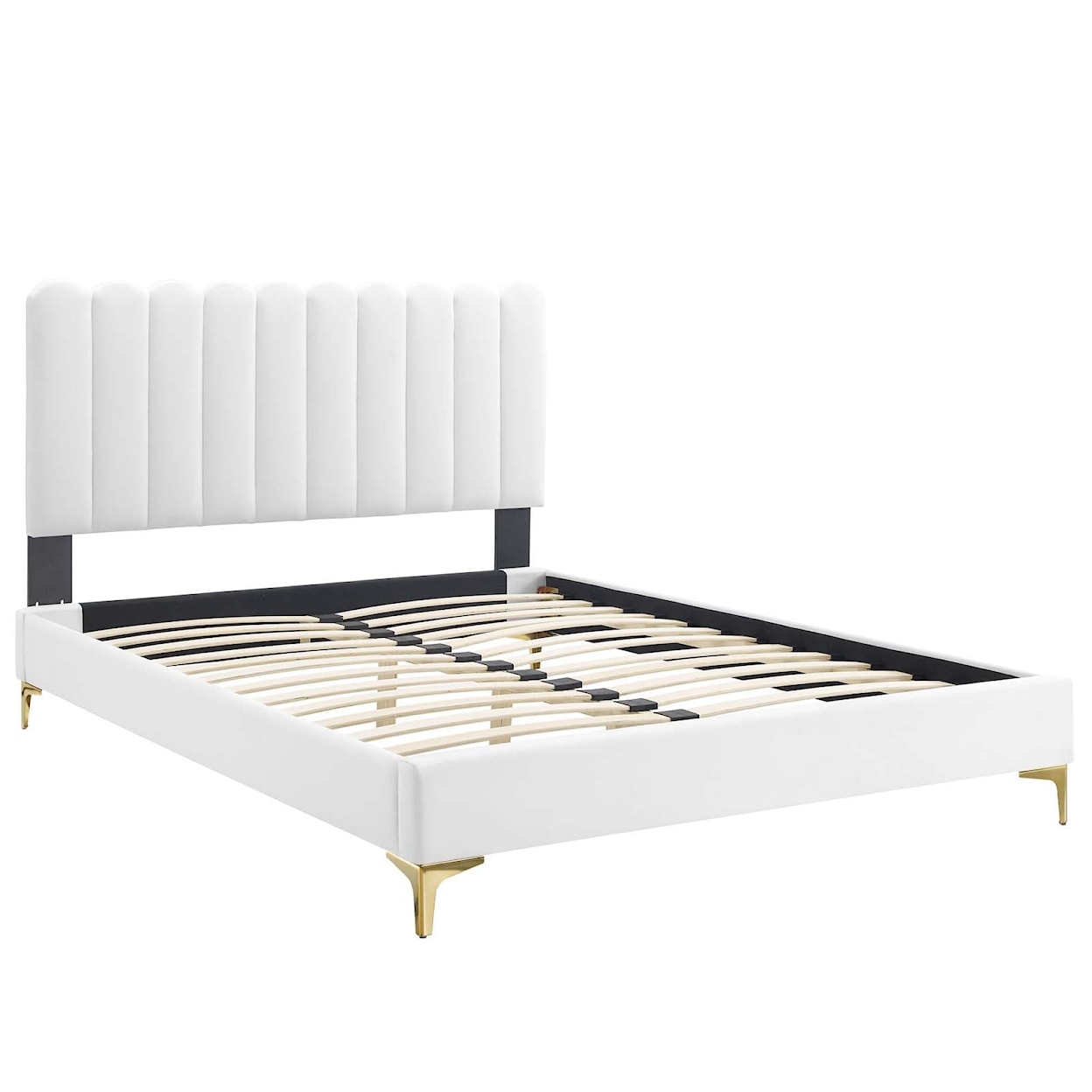 Modway Reagan Reagan Queen Velvet Platform Bed