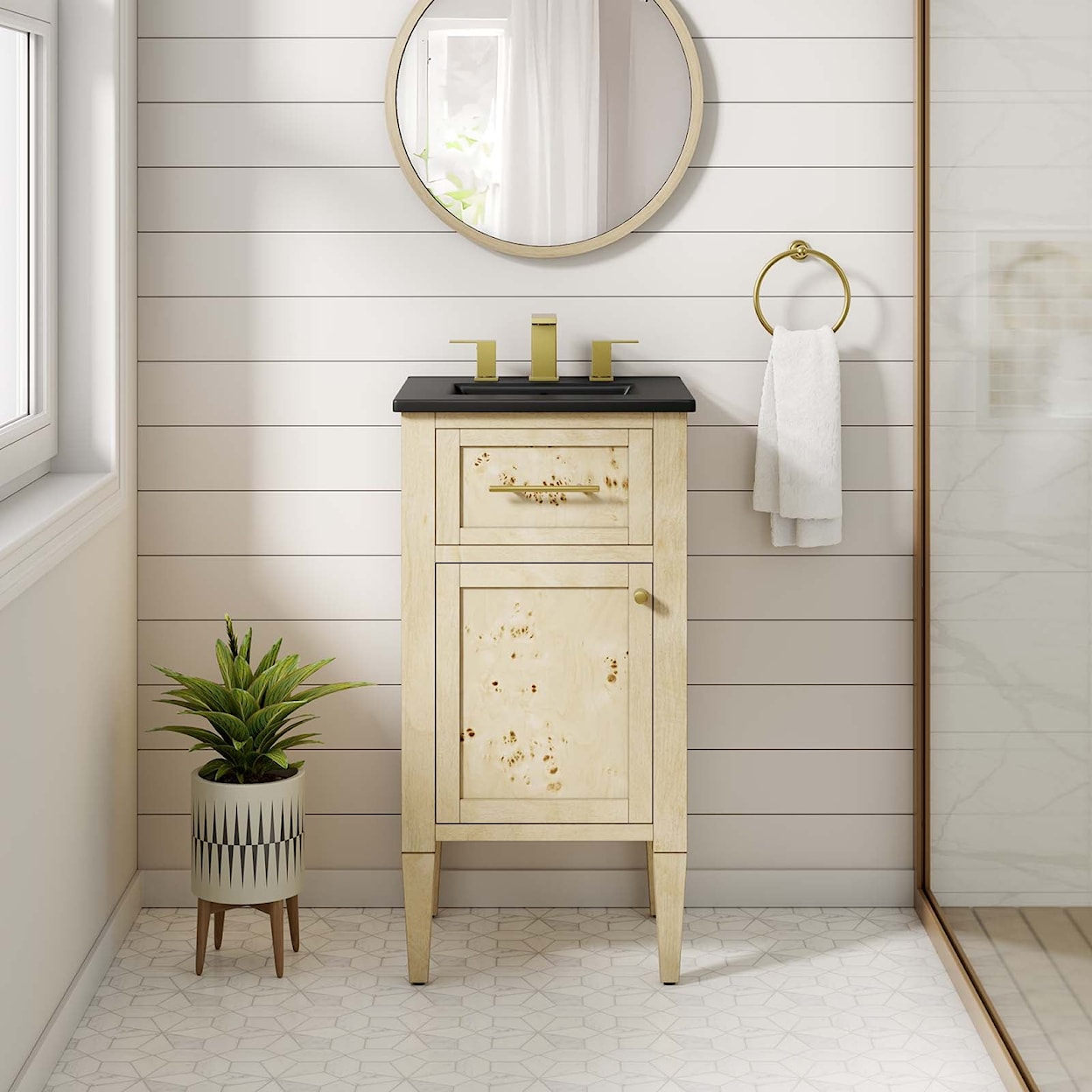 Modway Elysian Elysian 18" Wood Bathroom Vanity