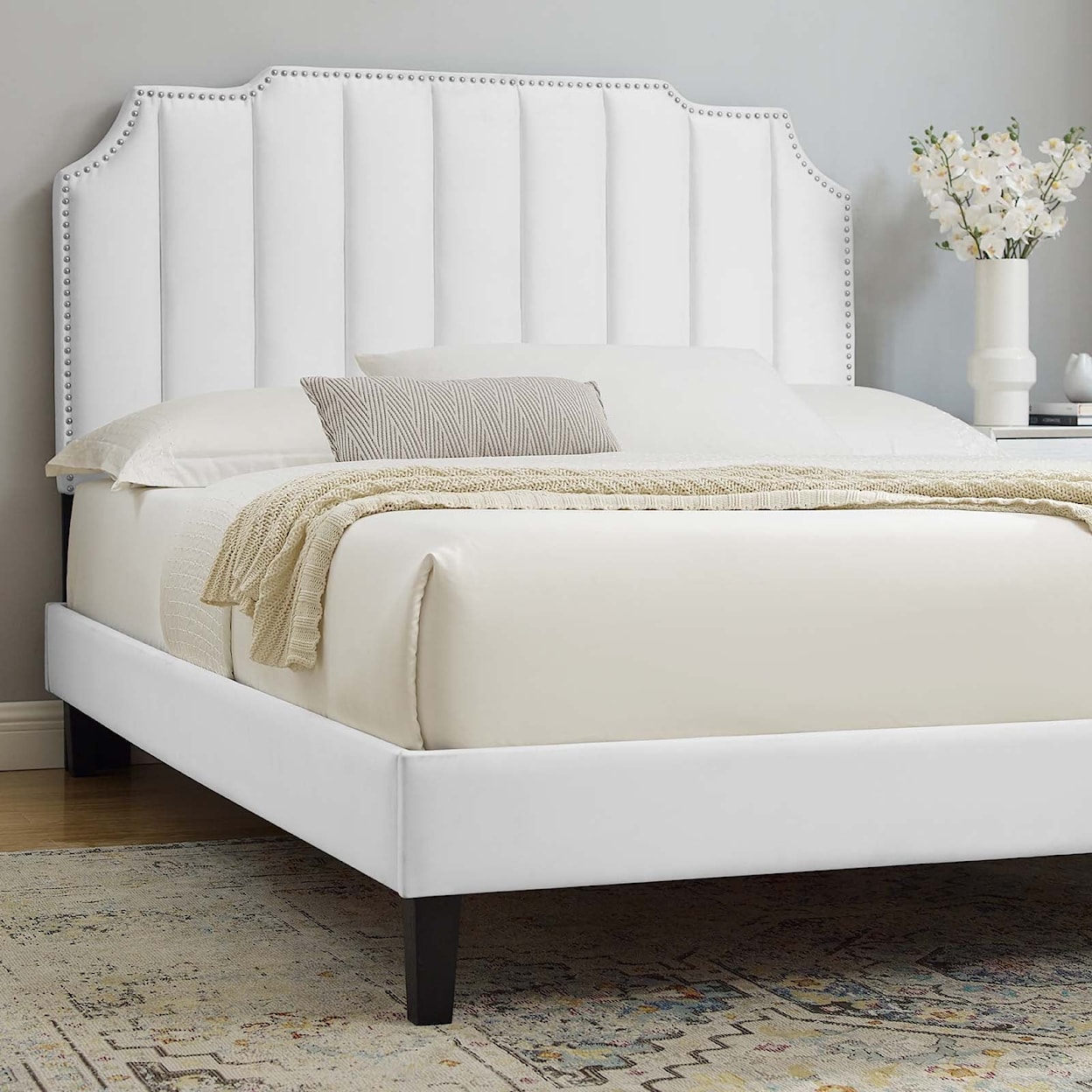 Modway Colette Colette Full Velvet Platform Bed