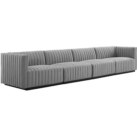 Fabric 4-Piece Sofa